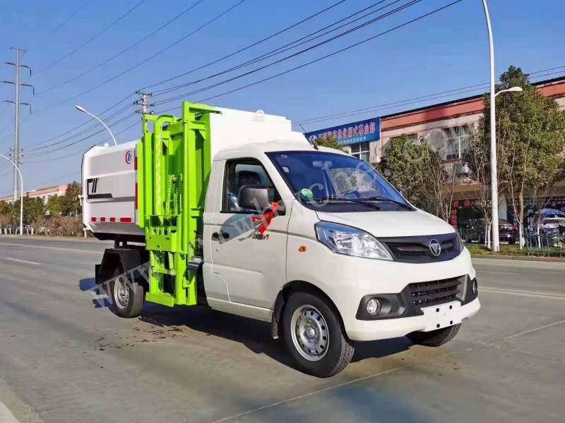 4方掛桶垃圾車價格 福田祥菱4方掛桶垃圾車廠家 福田掛桶垃圾車報價