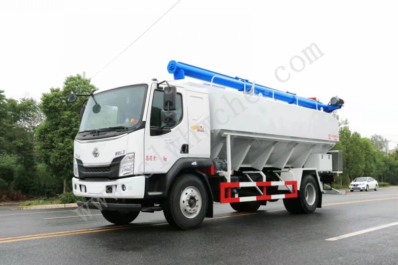 柳汽20方散裝飼料運輸車價格  雞飼料車廠家報價